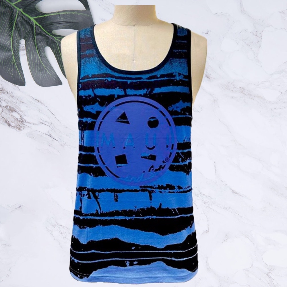 Men’s Summer Maui Tank Top Beach Boating Surf Camp